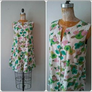 Vintage Floral Tent Dress